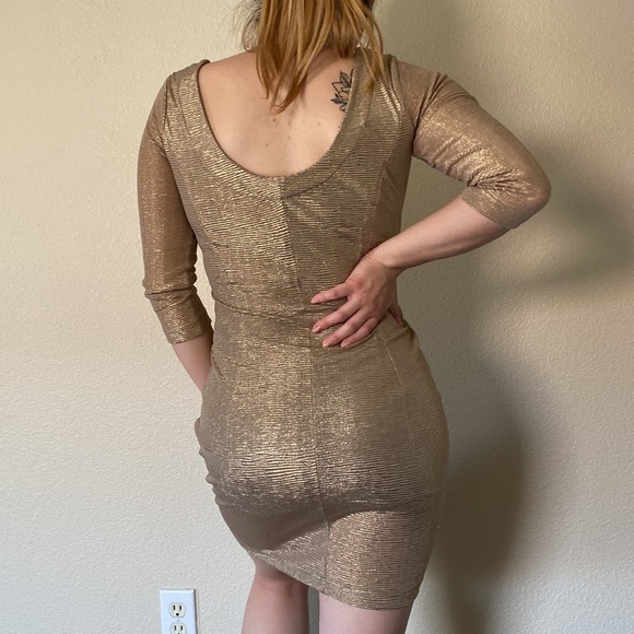 Sparkly Gold Dress - Picture 4 of 4